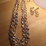 Crystal necklace and earring set Image 3