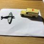 Spitfire plane vintage metal Image 3
