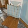 Oak & Grey Wooden Kitchen Chairs Image 3