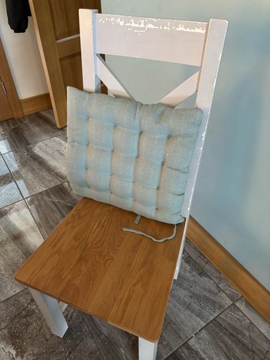 Oak & Grey Wooden Kitchen Chairs