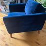 navy sofa and armchair Image 2