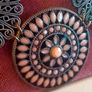 Statement necklace copper and coral Image 3