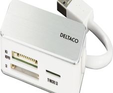 USB-A memory card reader for SDHC, microSD and MemoryStick