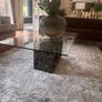 Granite glass coffee table Image 2
