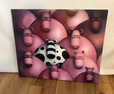 Purple Animal Canvas