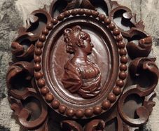 Vintage Wax Cameo wall picture/ Tarvin Wax Studio
