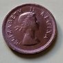 1955 South Africa Queen Elizabeth II Farthing Image 2