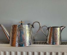 EPNS teapot and jug set