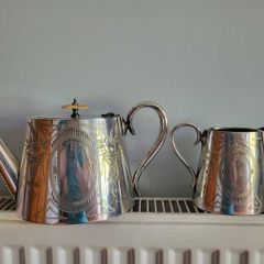 EPNS teapot and jug set