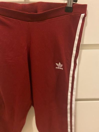 Wine adidas leggings