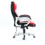 Adjustable 6 Point Massage reclining Office Chair  Black and Red Image 3