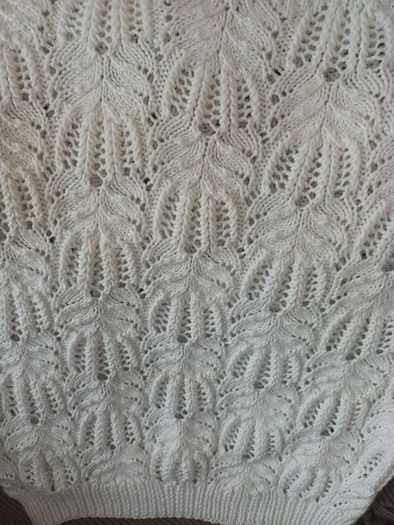 Vintage Handknit White Short Sleeve Top