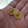 Vintage golden tone earrings Image 7