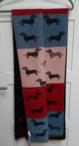 Dachshund print scarf BNWT