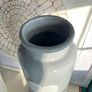 Large Ceramic Vase with Heart or Star on Front Image 4