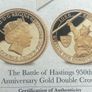 Gibraltar 2016 Solid 9ct Gold Proof Double Crown, 10g, In Capsule With COA. Image 7