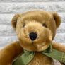 Harrods Knightsbridge Bear Green Bow Plush approx. 27 cm. Used Please see photos Image 3
