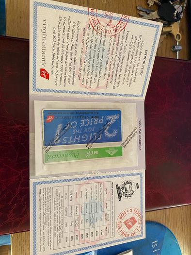 BT Call card in folder