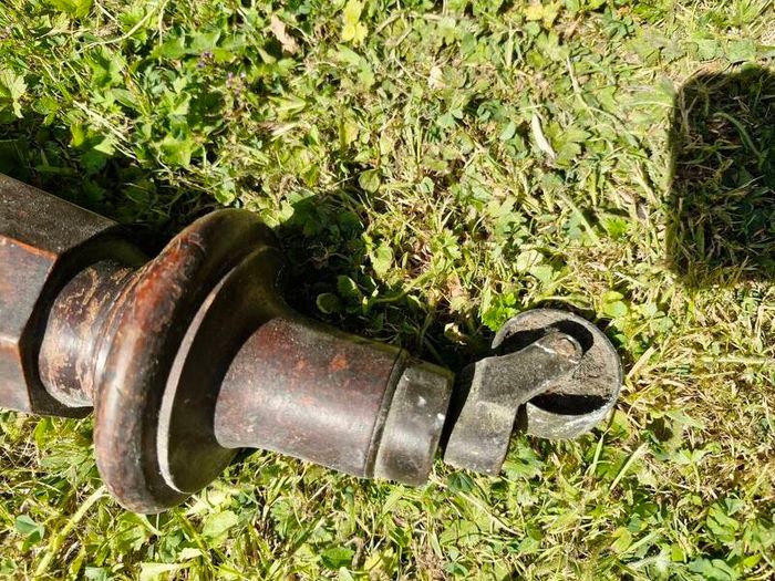 Antique mahogany piano legs with bronze casters