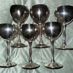 Retro Silver Goblets with Beautiful Chime