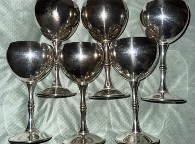 Retro Silver Goblets with Beautiful Chime