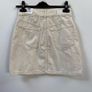 Mango cream denim skirt Image 4