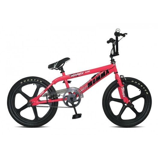 11" Rooster BIG MOMMA, 20" Black Skyway Mags, Neon Pink