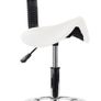 Rolling Stools with Back Support Facial Salon Kitchen Chair (White Image 7