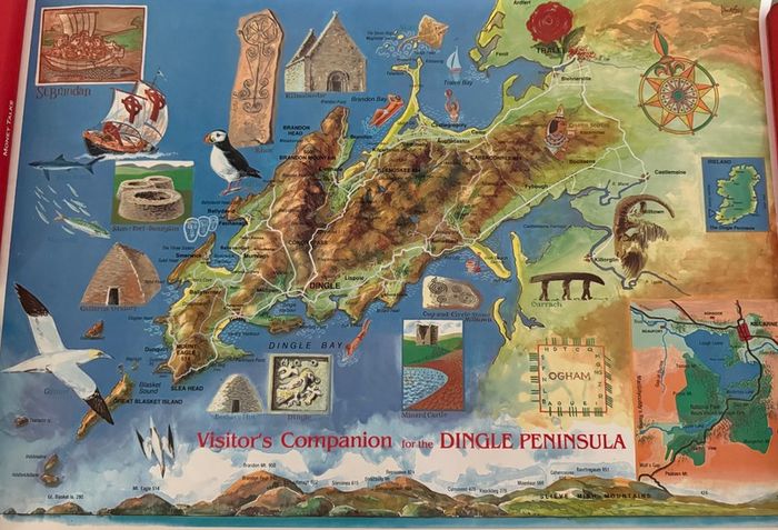 Dingle a peninsula map