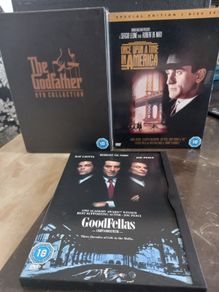 Gangster Movie Dvd Bundle Godfather Trilogy Goodfellas Once Upon A Time In America Robert De Niro