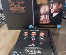Gangster Movie Dvd Bundle Godfather Trilogy Goodfellas Once Upon A Time In America Robert De Niro