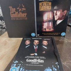 Gangster Movie Dvd Bundle Godfather Trilogy Goodfellas Once Upon A Time In America Robert De Niro