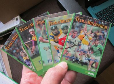 Irish Hurling Team of The Millennium 2000.Five Booklets.Mint Never Hinged.50 Stamps.