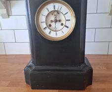Stunning antique victorian marble clock Moulinie Geneva Switzerland Swiss