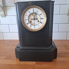 Stunning antique victorian marble clock Moulinie Geneva Switzerland Swiss