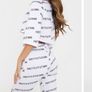 Womens plt co ord crop top and shorts Image 3