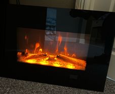 Electric wall fire