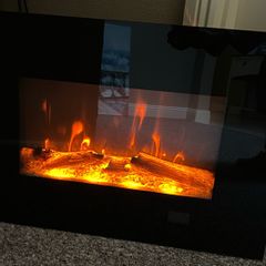 Electric wall fire