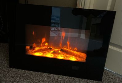 Electric wall fire