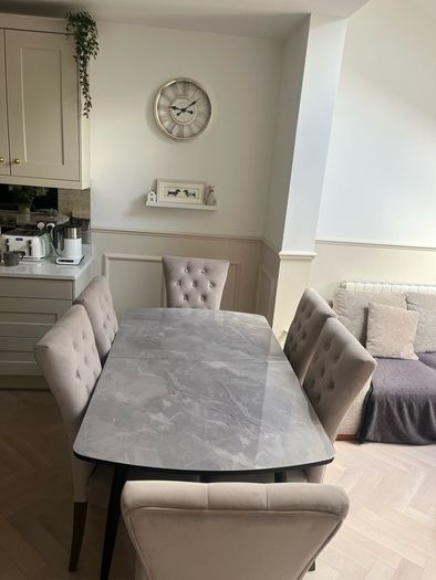 Kingsbury Velvet Dining Chairs x6