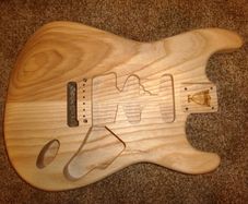 Musicraft Ash Strat body