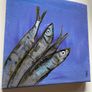 Framed Original Abstract Painting Sardines Art Contemporary Art Painting  Original Gift Image 5