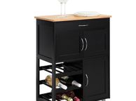 main image for ad Serving Trolley Cabinet  black or white  FREE DELIVERY