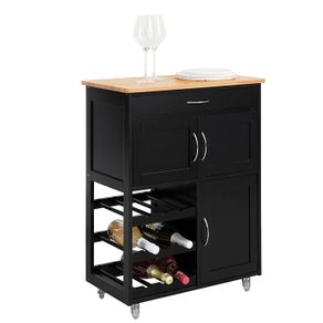 Serving Trolley Cabinet  black or white  FREE DELIVERY