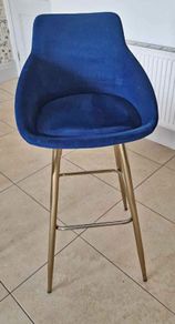 Navy bar stools x 5