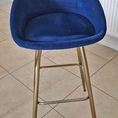 Navy bar stools x 5