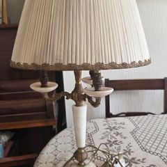 Ornate vintage brass table lamp