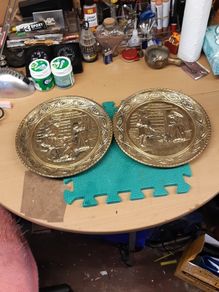 Brass wall plaques