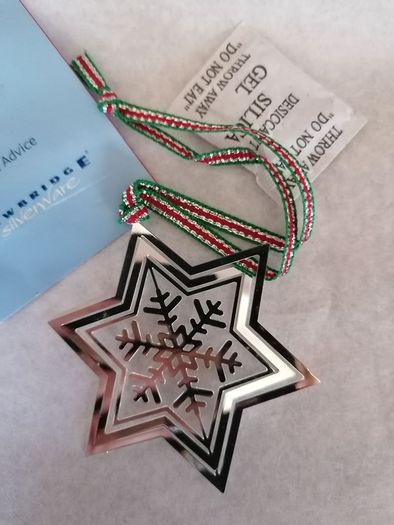 Newbridge Silver hanging Snowflake Tree Decoration