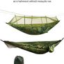 NEW SALE | Camping Hammock with Mosquito Net - Ultra Lightweight Durable Double/Single Travel Hammock 210T Parachute Nylon with Tree Straps 660lbs Capacity for Garden Camping Backpacking (Blue) Image 3